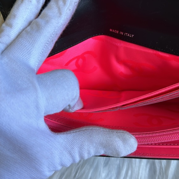 Chanel Long Clutch/ Leather Wallet! Black Quilted CC Full Inclusion EUC! - Picture 10 of 17